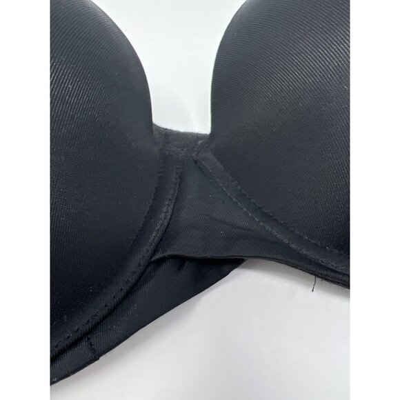 Maidenform Strapless Bra Size 34D Stay Put Convertible Underwire Black NEW - Picture 3 of 7